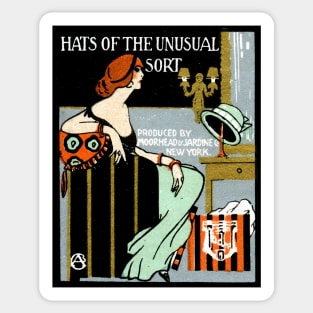 1920 Fashionable Ladies Hats Sticker